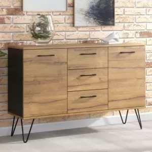 Creative Furniture - Sideboard 120cm Sideboard Cabinet Cupboard tv Stand Living Room Oak&Black - Oak & Black