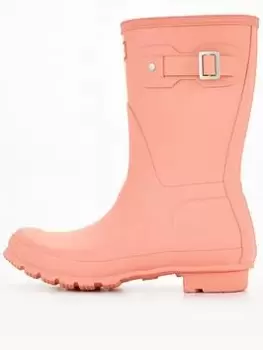 Hunter Hunter Original Short Wellington Boot, Pink, Size 3, Women