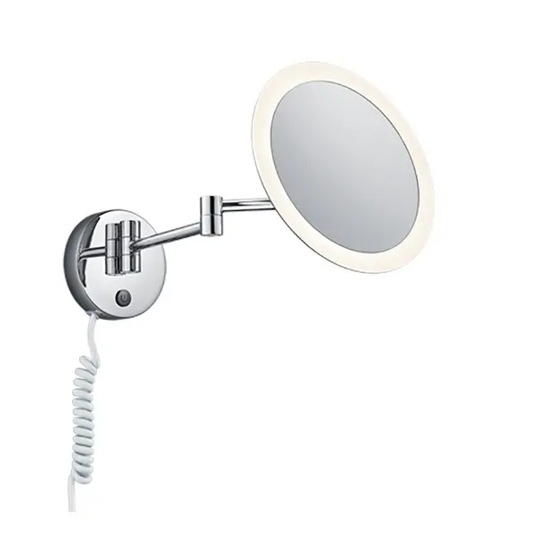 View Modern Illuminated Bathroom Mirror Chrome 3000K IP44