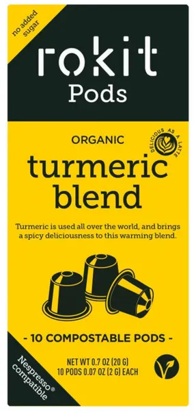 Rokit Organic Turmeric Blend Coffee 10 Pods