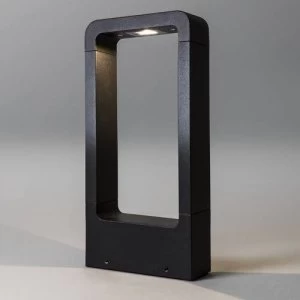 LED 1 Light Small Outdoor Bollard Light Textured Black IP54