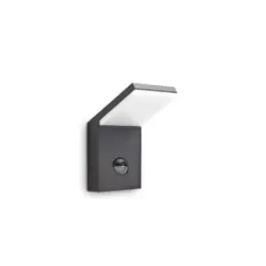 Style Integrated LED Outdoor PIR Wall Lamp 1 Light Anthracite 3000K IP54