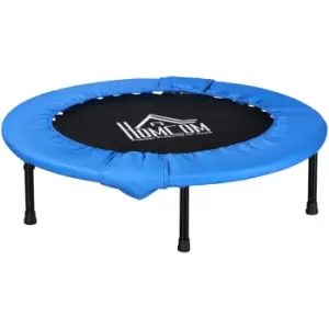 Homcom - 40' Foldable Mini Fitness Trampoline Exercise Rebounder Jumper, Blue