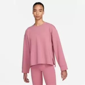 Nike Yoga Dri-FIT Womens Crew Sweatshirt - Pink