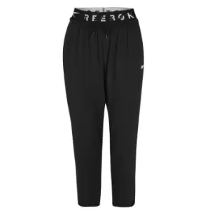 Reebok Slim Fit Jogging Bottoms Womens - Black