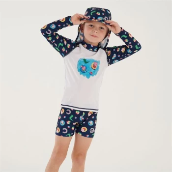 Regatta Peppa Pig Rash Suit - ArubaBl/Whte