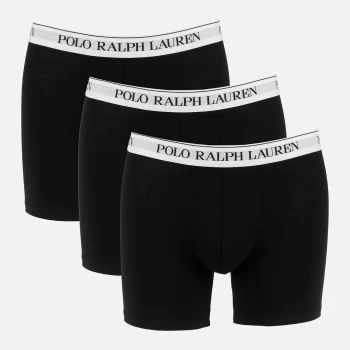 Polo Ralph Lauren Mens 3 Pack Boxer Briefs - Black - XL