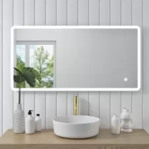 Rectangular LED Bathroom Mirror with Demister 1200 x 600m -Ariel