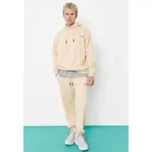 Mennace Badge Fleece Joggers - Yellow