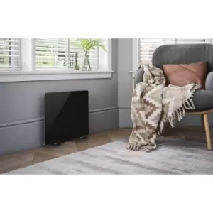 Out & Out Original Ebony - Glass Panel Room Heater 900W - Compact