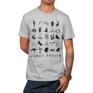 Harry Potter Icons Unisex T-Shirt Ex Large