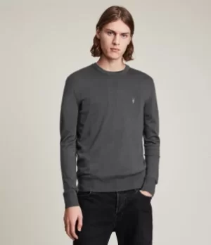 AllSaints Mens Mode Merino Crew Jumper, Haze Green, Size: M