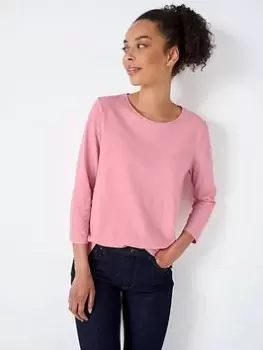 Crew Clothing Essential Breton Top -pink, Pink, Size 10, Women