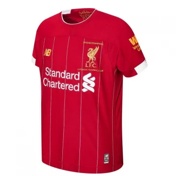 New Balance Official Liverpool Champions Home Shirt 2020 Junior - Red