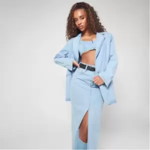 Missguided Oversized Denim Blazer - Blue