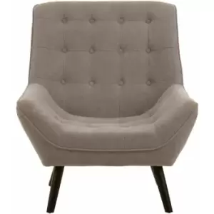 Premier Housewares - Accent Chairs For Living Room Grey Chairs Occasional Chairs With Grey Linen Grey Bedroom Chair Grey Armchair w83 x d83 x h93cm