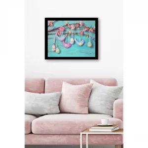 SC0961 Multicolor Decorative Framed MDF Painting