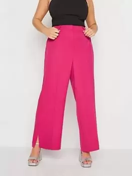 Yours Split Flare Trouser Magenta, Pink, Size 24, Women