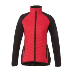 Elevate Womens/Ladies Banff Hybrid Insulated Jacket (XL) (Red)