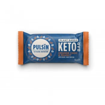 Pulsin Orange Chocolate and Peanut Keto Bar