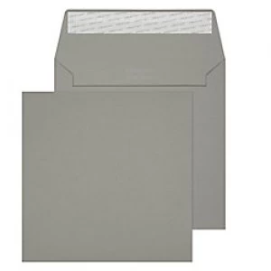 Creative Mid Coloured Envelopes Peel & Seal 155 x 155mm Plain 120 gsm Storm Grey Pack of 500