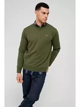 Levis Small Logo Crew Neck Sweat - Green, Size S, Men