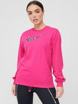 Nike NSW Icon Clash Top - Pink, Size S, Women