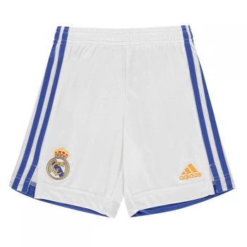 adidas Real Madrid Home Shorts 2021 2022 Junior - White