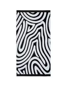 Nalu Nicole Scherzinger Makai Towels Beach Black / White