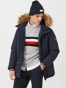 Tommy Hilfiger Hampton Down Parka Jacket - Sky Captain Blue