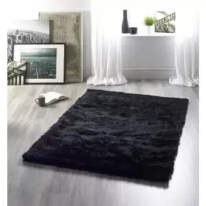 Shimmer Charcoal 120cm x 170cm Rectangle - Grey