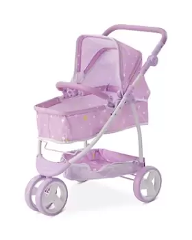 Teamson Twinkle Stars Princess 2 in 1 Baby Stroller - Ages 3+