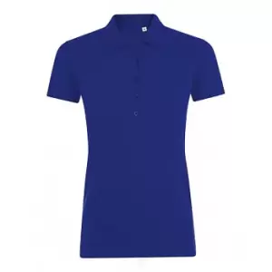 SOLS Womens/Ladies Phoenix Short Sleeve Pique Polo Shirt (M) (Ultramarine)