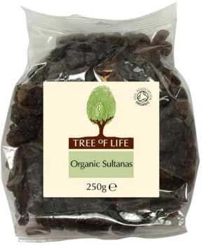 Tree of Life Organic Sultanas - 250g x 6