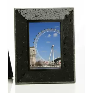 Premier Housewares Black Glass Photo Frame 5 x 7"