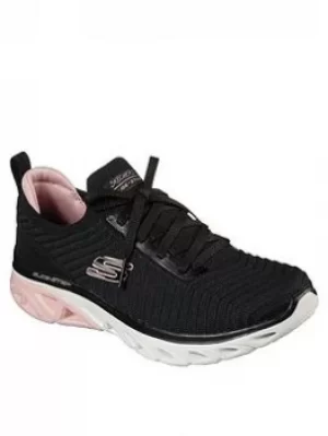 Skechers Glide Step Sport Trainers, Black, Size 8, Women