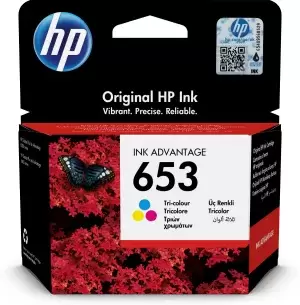 HP 653 Tri Colour Ink Cartridge