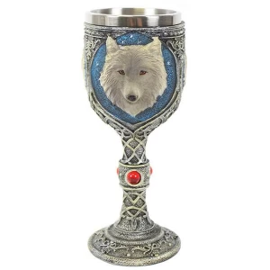 Resin Wolf Goblet