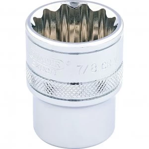 Draper 3/8" Drive Polished Finish Hi Torq Bi Hexagon Socket Imperial 3/8" 7/8"