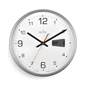 Acctim Kalendar Wll Clock - Silver