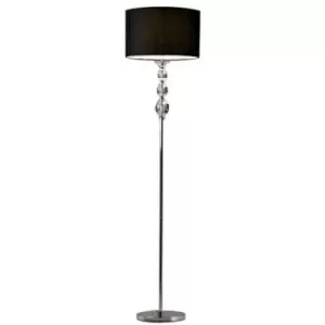 Zumaline Lighting - Zumaline Rea Floor Lamp with Shade, Black, 1x E27