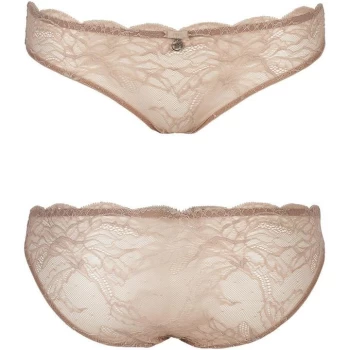 Emporio Armani Virtual Lace Briefs Nude Size L Women