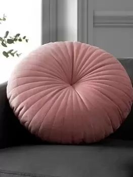 Catherine Lansfield Round Cushion Filled Cushion 40X40In Pink