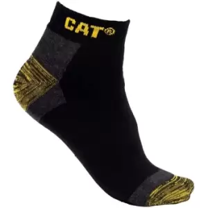 Caterpillar Unisex Adult Liner Socks (Pack of 3) (6 UK-9 UK) (Black) - Black