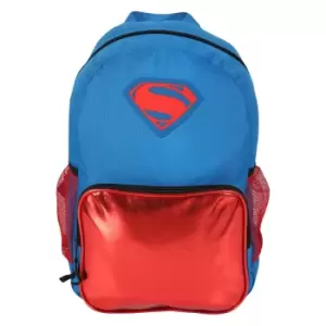 Superman Girls Logo Backpack (One Size) (Red/Blue)