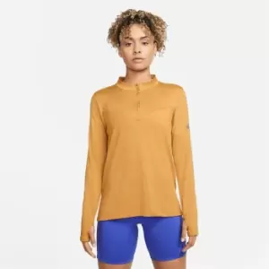 Nike Element Zip Top Womens - Yellow