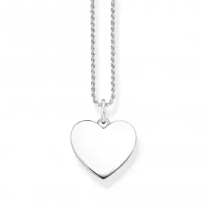 Sterling Silver Heart Necklace KE2132-001-21-L50