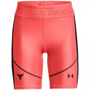 Under Armour Project Rock HeatGear Bike Shorts Womens - Pink