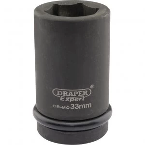 Draper Expert 1" Drive Deep Hexagon Impact Socket Metric 1" 33mm