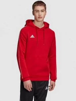 Adidas Core 18 Hoodie - Red